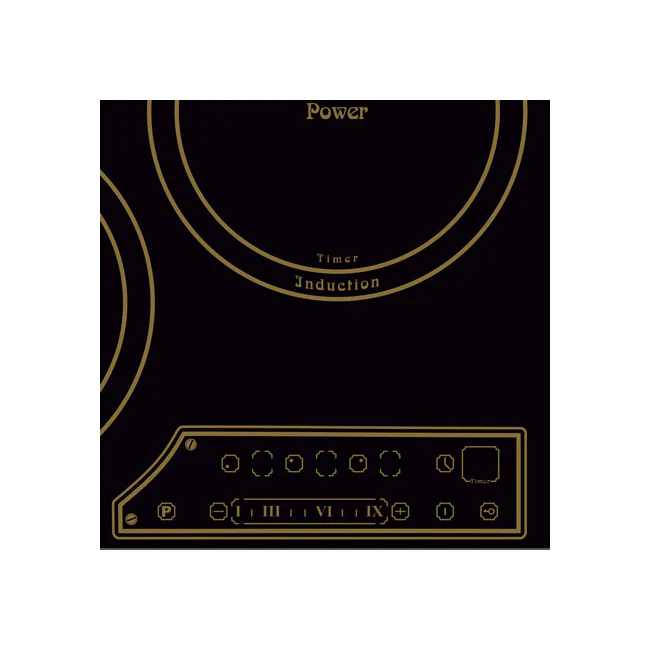 Art Deco 45cm Electric Oven & 45cm Induction Hob (Black) - Image 11