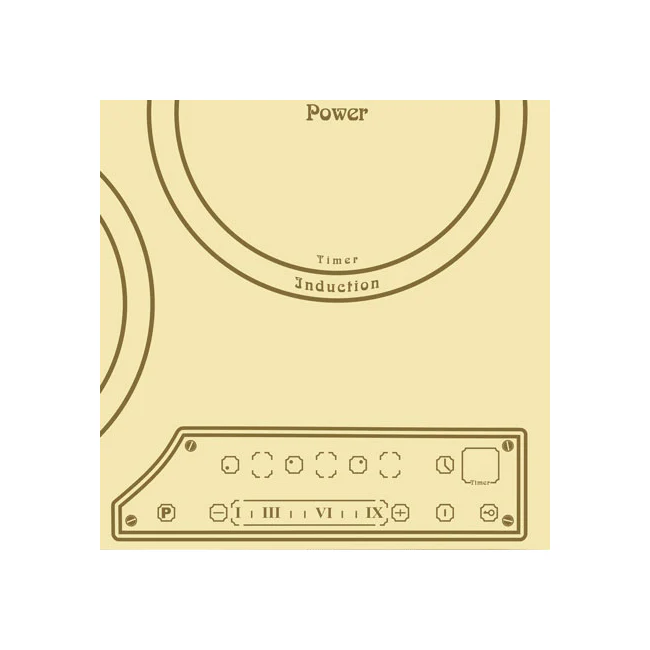 Art Deco 45cm Electric Oven & 45cm Induction Hob (Ivory) - Image 9