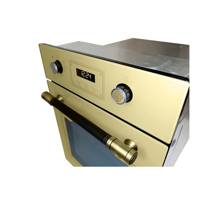 Art Deco 45cm Electric Oven & 59cm Induction Hob (Ivory) - Image 3