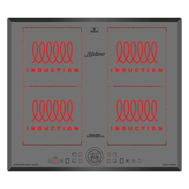 Art Deco 45cm Electric Oven & 59cm Induction Hob (Ivory) - Image 9