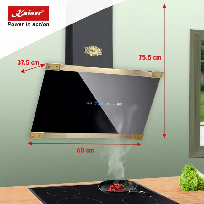 Art Deco 45cm Electric Oven & 60cm Cooker Hood (Black) - Image 13