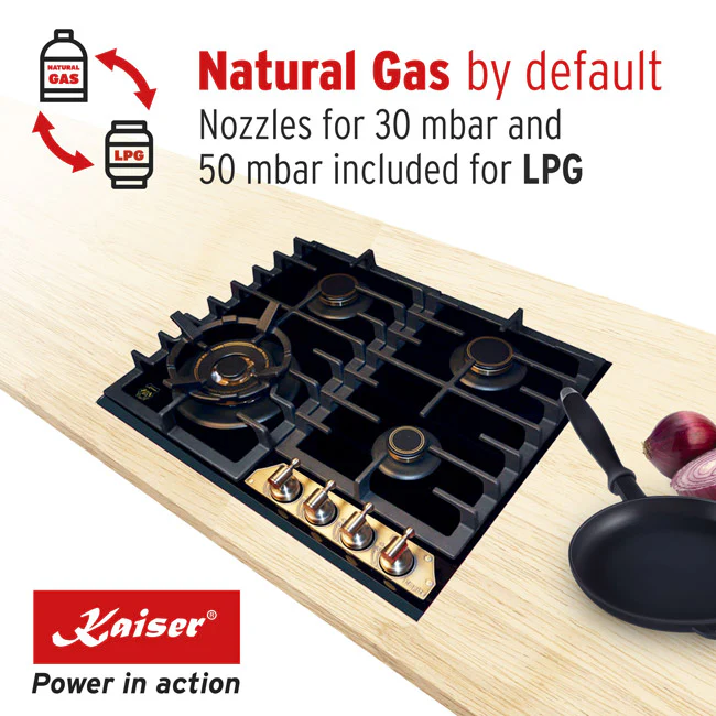 Art Deco 45cm Electric Oven & Empire 60cm Gas Hob (Black) - Image 13