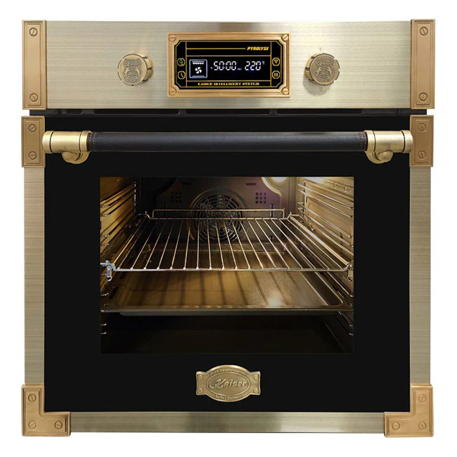 Art Deco 60cm Electric Oven & Induction Hob Bundle (Black) - Image 2