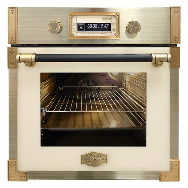 Art Deco 60cm Electric Oven, Induction Hob & Cooker Hood Bundle (Ivory) - Image 2