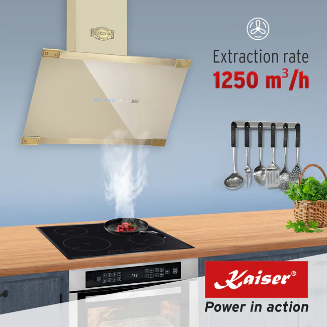 Art Deco 60cm Electric Oven, Induction Hob & Cooker Hood Bundle (Ivory) - Image 23