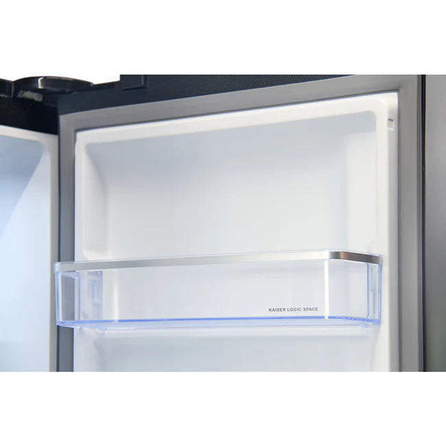 Art Deco American Style Plumbed Fridge Freezer (Black) - Image 15