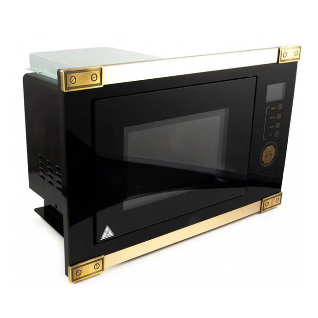 Art Deco Electric Oven & Built-in Microwave Bundle (Black) - Image 10
