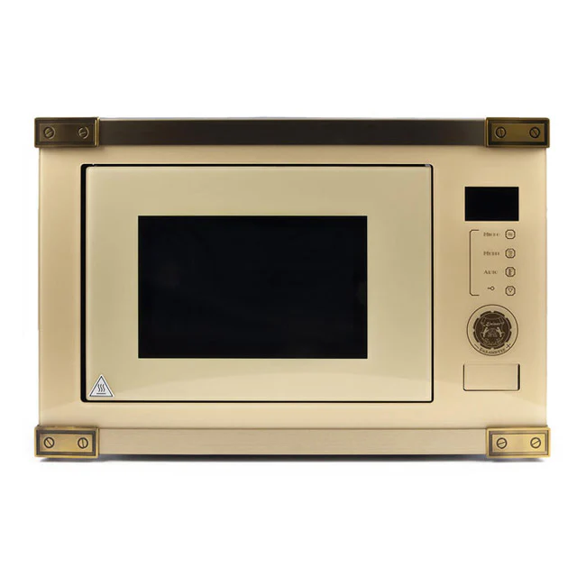 Art Deco Electric Oven & Built-in Microwave Bundle (Ivory) - Image 9