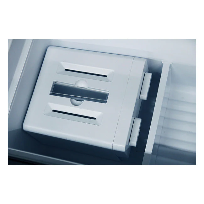 Art Deco French Door Fridge Freezer Leather Handles (Ivory) - Image 10