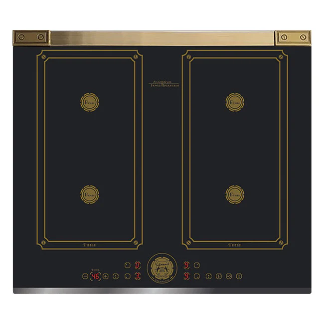Art Deco Electric Oven & Induction Hob Bundle (Black) - Image 9