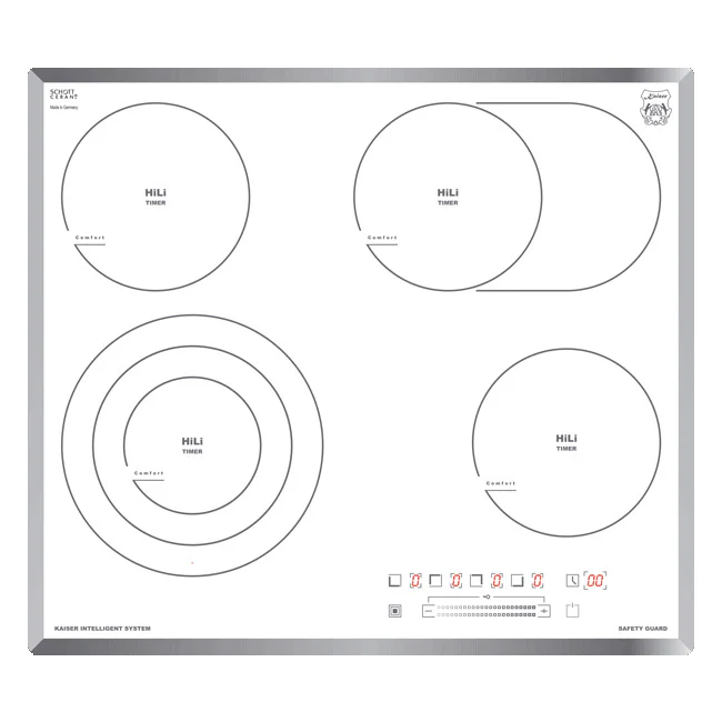 Avantgarde Pro 60cm Electric Oven & Grand Chef 59cm Ceramic Hob (White) - Image 10