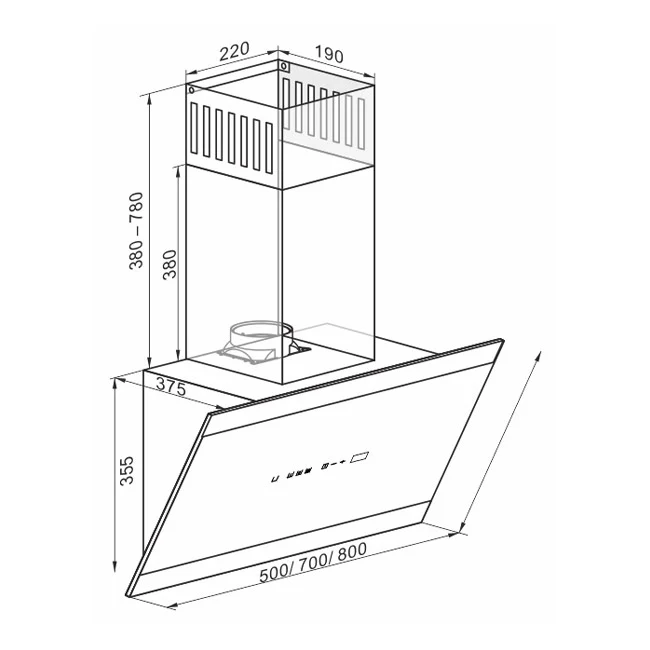 Avantgarde Pro 70cm Cooker Hood - Image 8