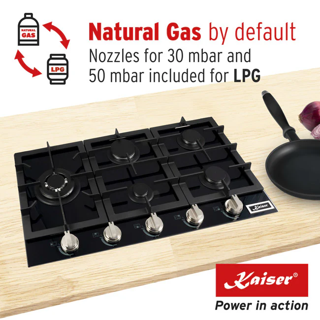 Avantgarde Pro 86cm Gas Hob (Black) - Image 4