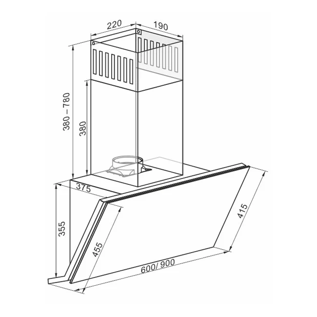 Avantgarde Pro 90cm Cooker Hood - Image 11