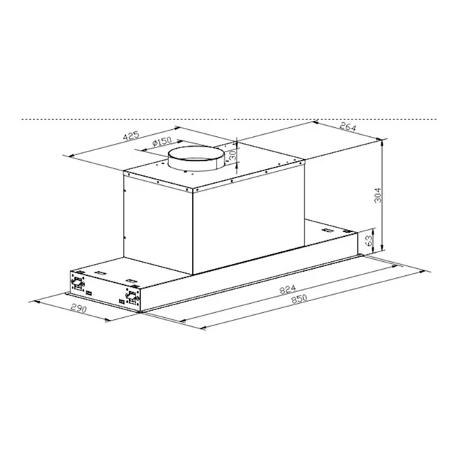 Avantgarde Pro 90cm Electric Oven & Built In Cooker Hood - Image 15