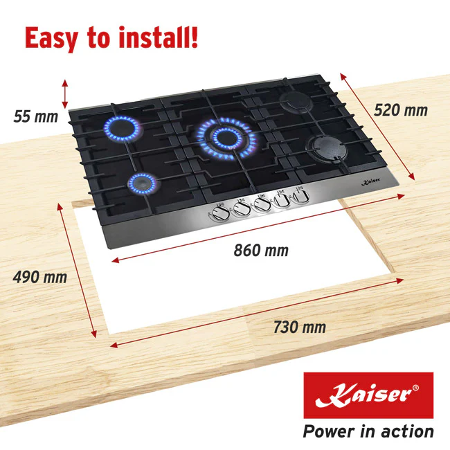 Avantgarde Pro 90cm Gas Oven & 90cm Turbo Gas Hob (Black) - Image 22