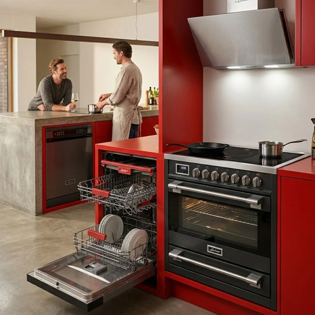 Avantgarde Pro Dual Fuel Range Cooker & 90cm Hood Bundle (Black) - Image 2