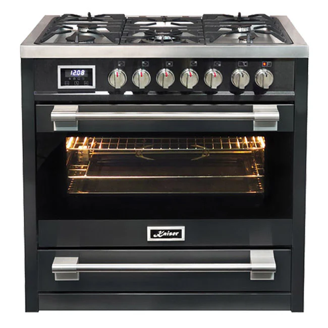 Avantgarde Pro Dual Fuel Range Cooker & 90cm Hood Bundle (Black) - Image 6