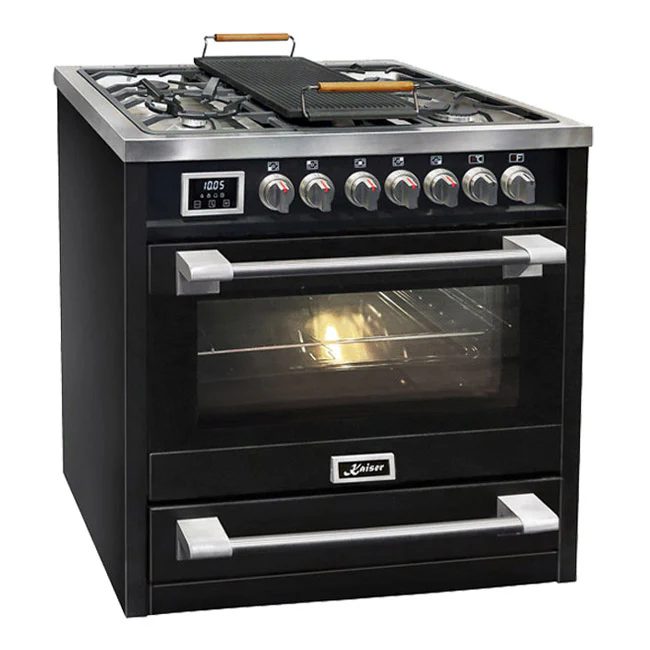 Avantgarde Pro Dual Fuel Range Cooker & 90cm Hood Bundle (Black) - Image 2