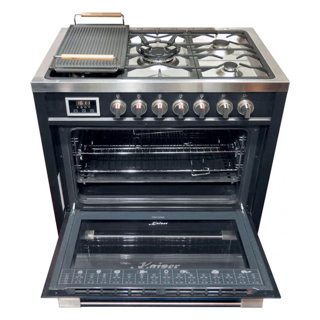Avantgarde Pro Dual Fuel Range Cooker & 90cm Hood Bundle (Black) - Image 5