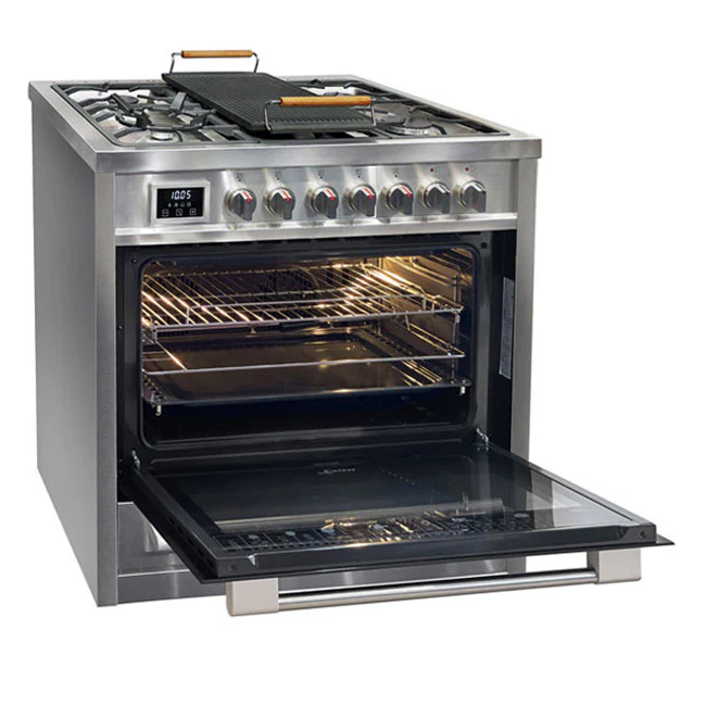 Avantgarde Pro Dual Fuel Range Cooker & 90cm Hood Bundle (Stainless Steel) - Image 4