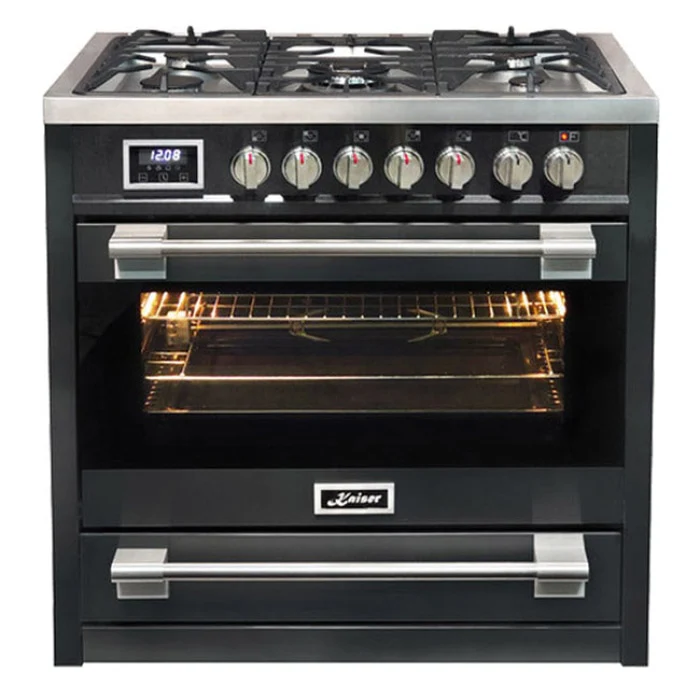 Avantgarde Pro 90cm Dual Fuel Range Cooker (Black) - Image 5