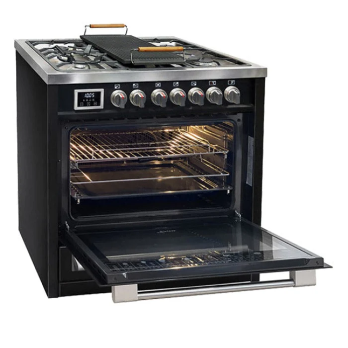 Avantgarde Pro 90cm Dual Fuel Range Cooker (Black) - Image 6