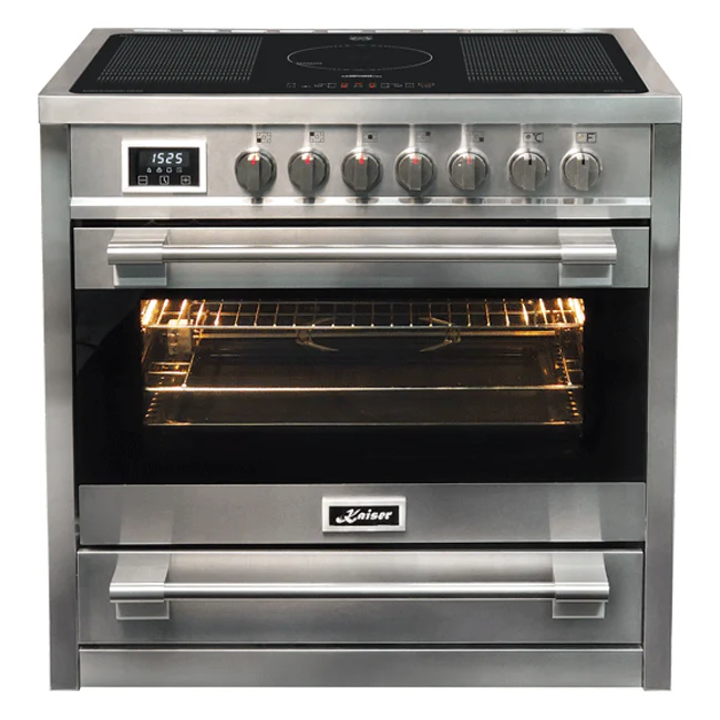 Avantgarde Pro Induction Range Cooker & 90cm Cooker Hood (Stainless Steel) - Image 4