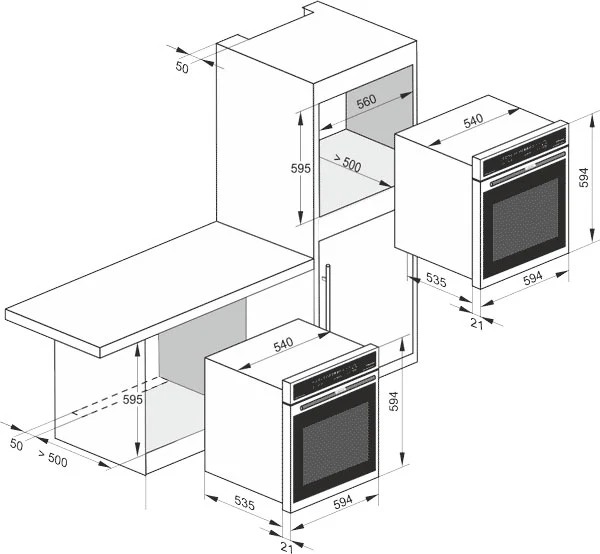 Avantgarde Pro Pyrolytic Electric Oven (Black) - Image 10