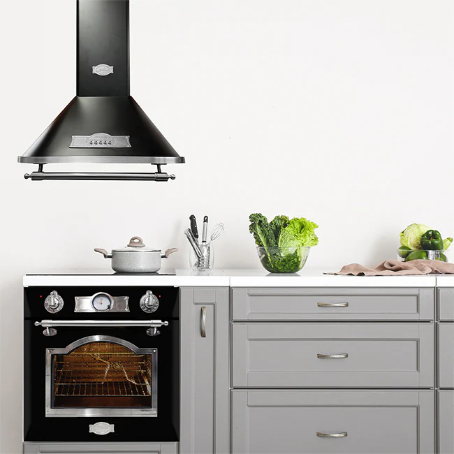 Empire 4 Burner Gas Hob & 60cm Cooker Hood Bundle (Black Silver) - Image 17