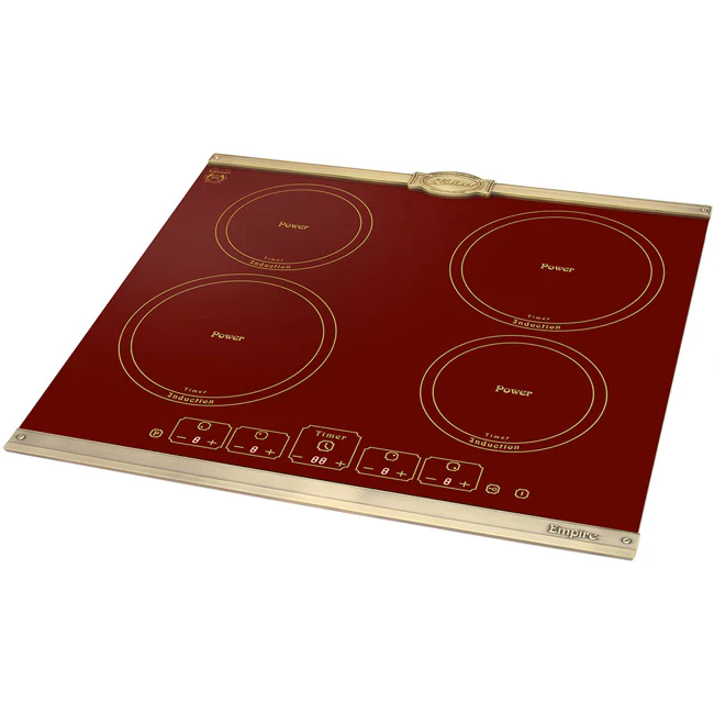 Empire 58cm Glass Induction Hob (Bordeaux Red) - Image 2