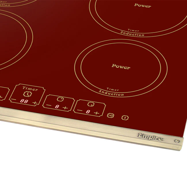 Empire 58cm Glass Induction Hob (Bordeaux Red) - Image 4