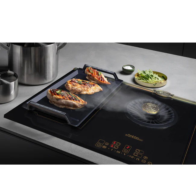 Empire 60cm Electric Oven & 90cm Downdraft Induction Hob (Bordeaux Red) - Image 20
