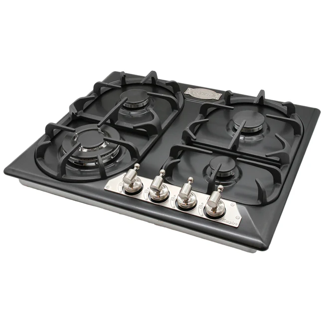 Empire 60cm Gas Hob (Black Silver) - Image 3