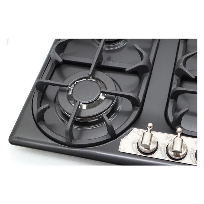 Empire 60cm Gas Hob (Black Silver) - Image 5