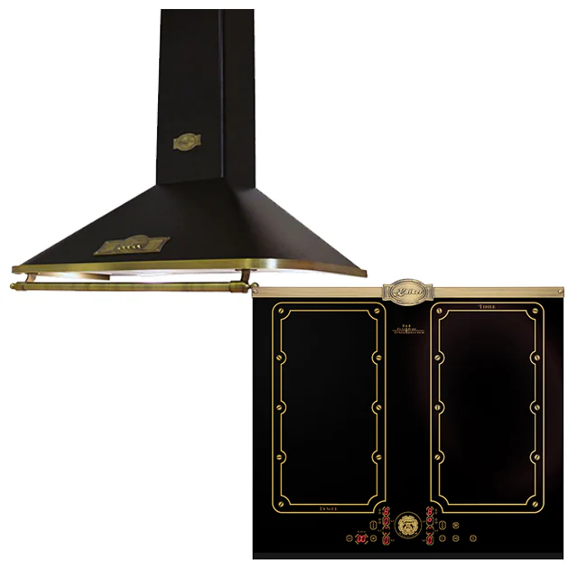 Empire 60cm Induction Hob & Cooker Hood Bundle (Black)