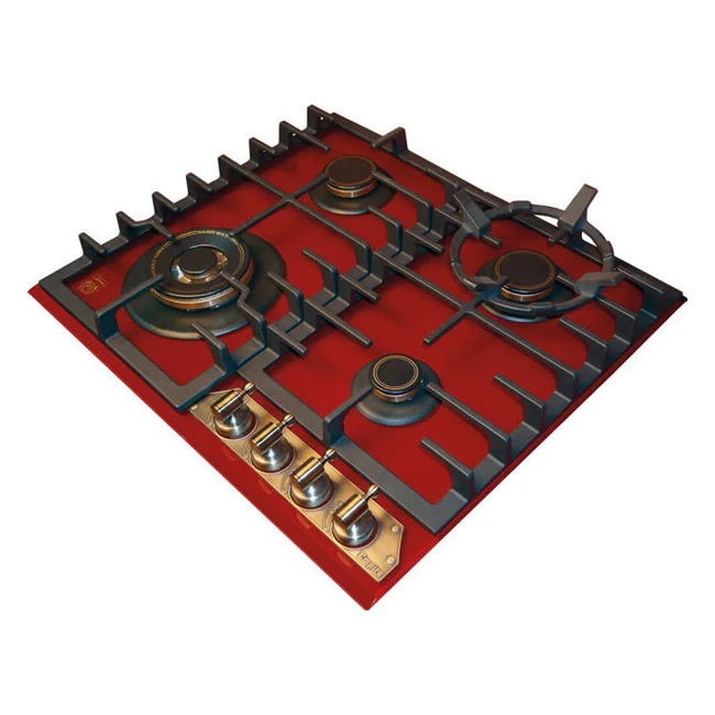 Empire 60cm Turbo Gas Hob (Bordeaux Red) - Image 11