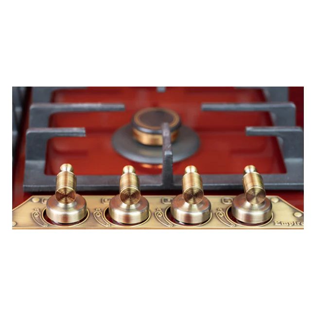 Empire 60cm Turbo Gas Hob (Bordeaux Red) - Image 15