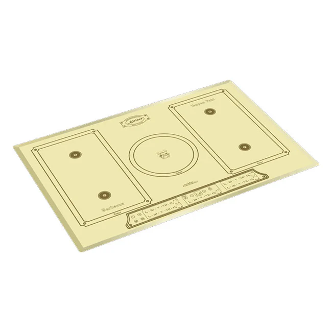 Empire 77cm Induction Glass Hob & Chimney Cooker Hood Bundle (Ivory) - Image 3