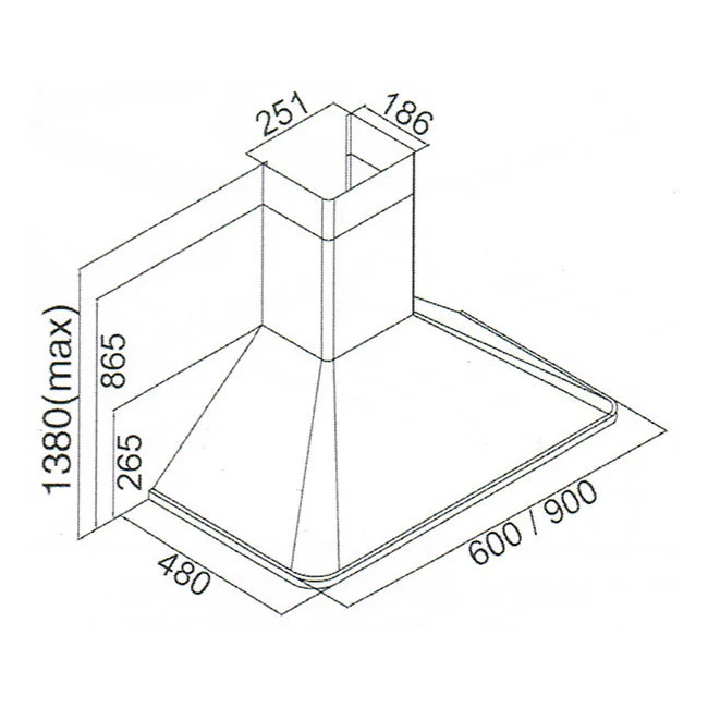 Empire 90cm Cooker Hood (Ivory) - Image 15