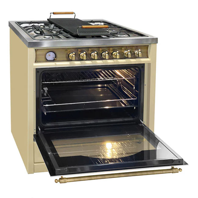 Empire 90cm Dual Fuel Range Cooker (Ivory) - Image 5