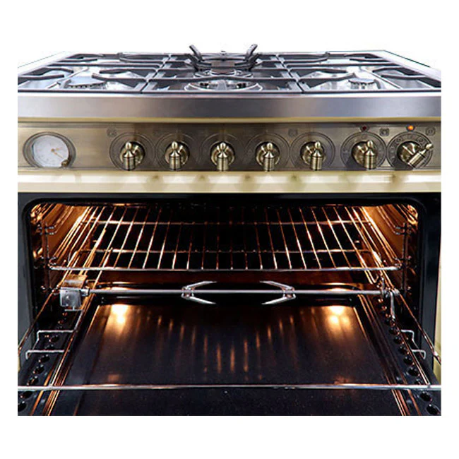 Empire 90cm Dual Fuel Range Cooker (Ivory) - Image 9