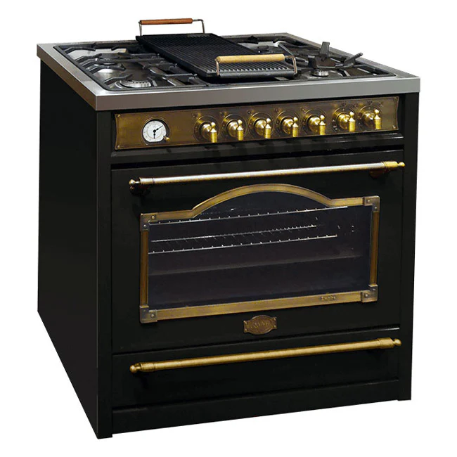Empire Dual Fuel Range Cooker & 90cm Hood Bundle (Black) - Image 2