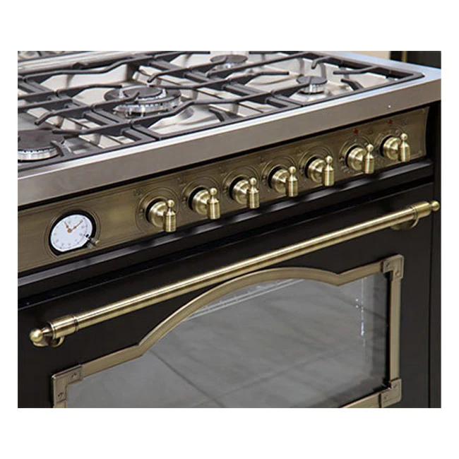Empire Dual Fuel Range Cooker & 90cm Hood Bundle (Black) - Image 8