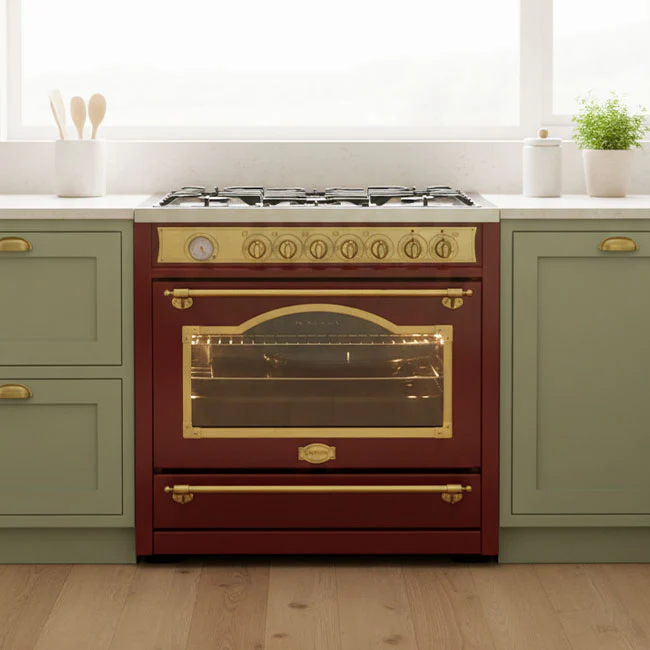 Empire Electric Induction Range Cooker (Bordeaux Red) - Image 3