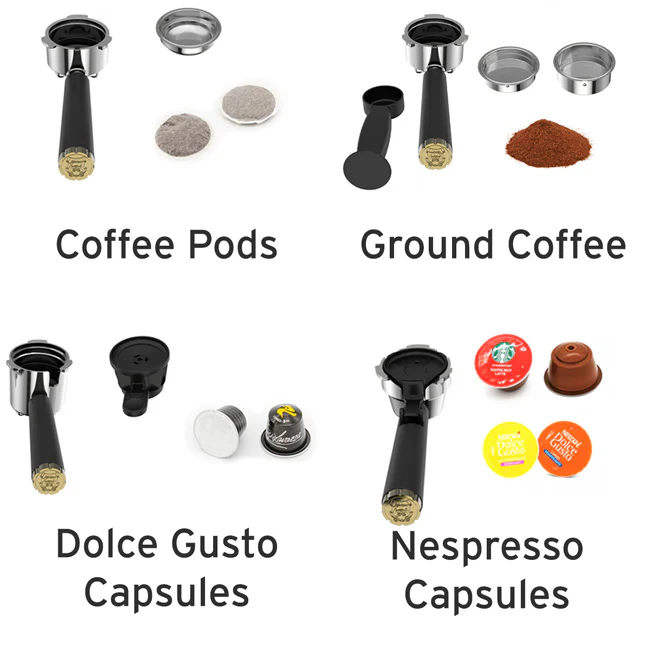 Empire Espresso Coffee Machine & Kettle Bundle (Black) - Image 6