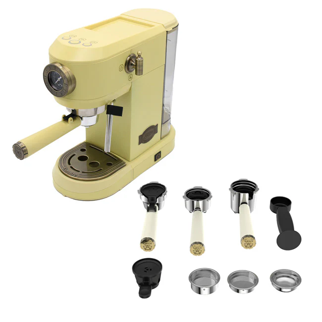 Empire Espresso Coffee Machine & Toaster Bundle (Ivory) - Image 4