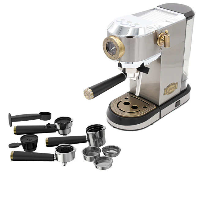 Empire Espresso Coffee Machine, Toaster & Kettle Bundle (Stainless Steel) - Image 8