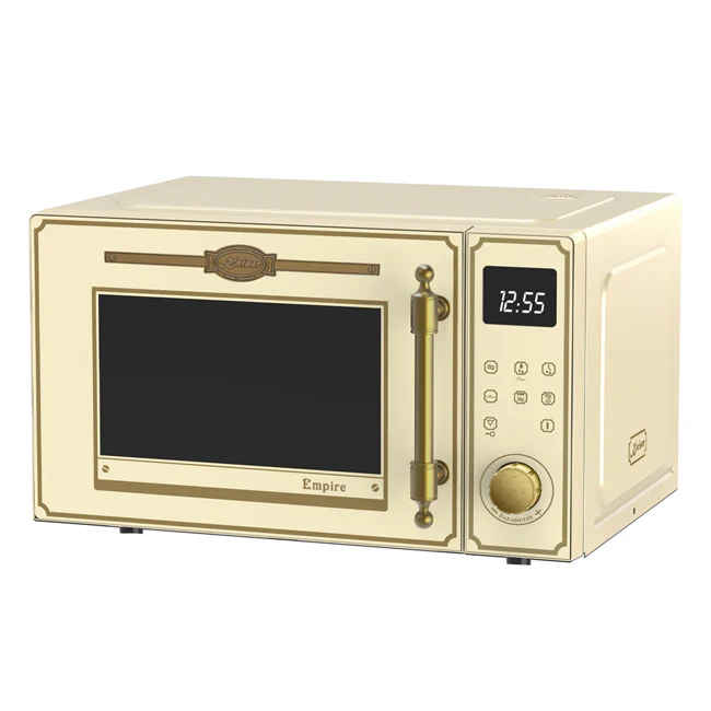 Empire Freestanding 900W Microwave Oven and Kettle Bundle (Ivory) - Image 2