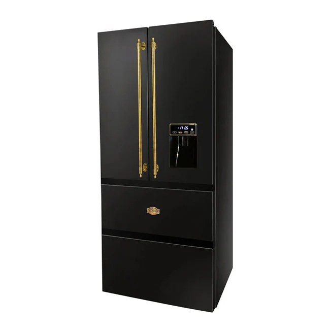 Empire French Door Fridge Freezer (Black) - Image 2